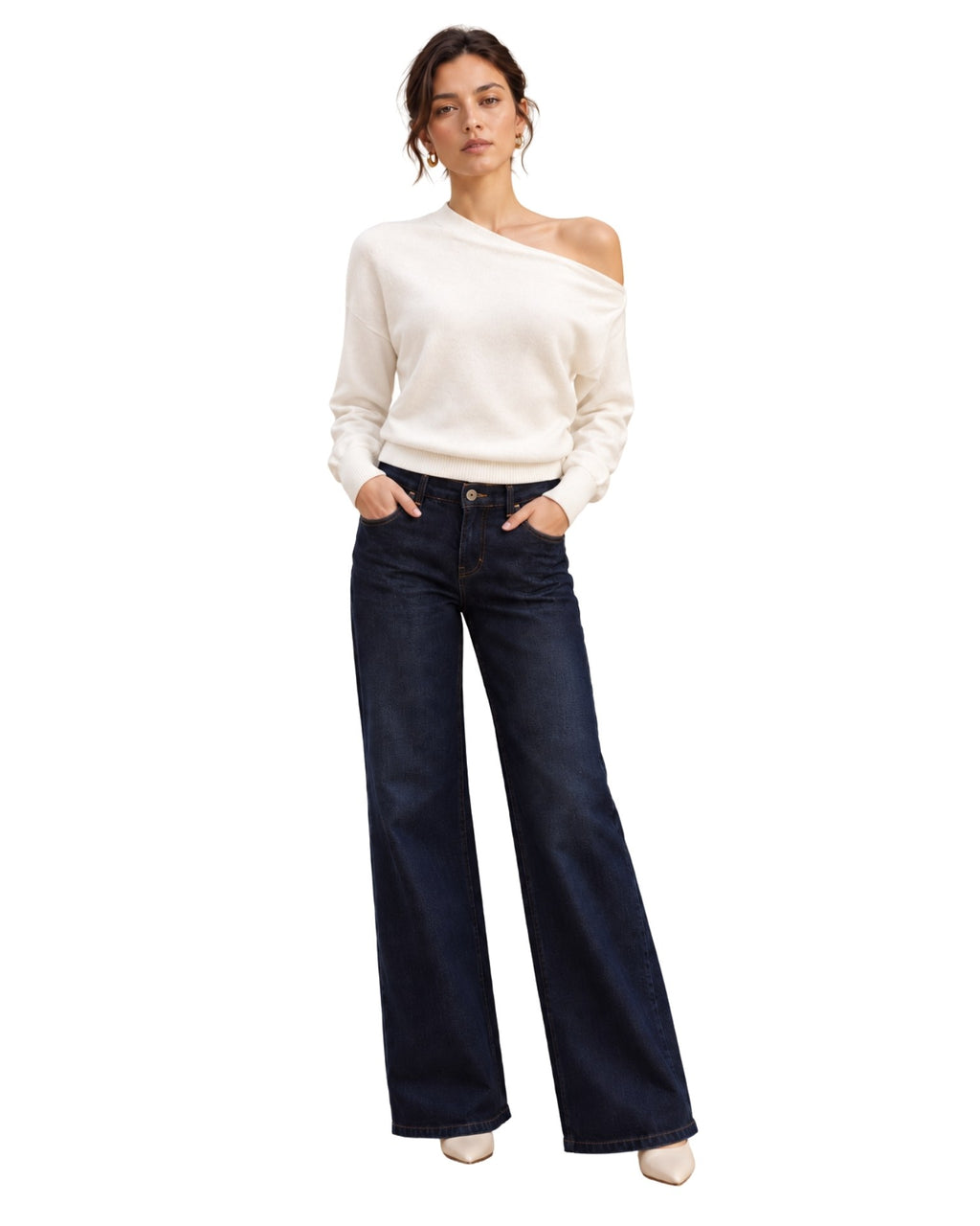 The Ultra Soft One Shoulder Sweater