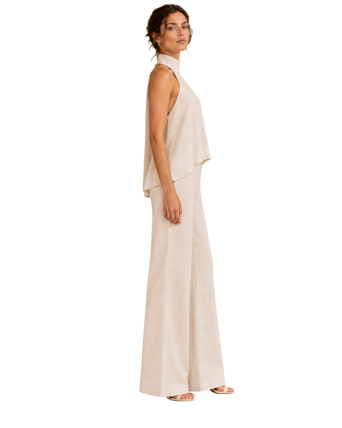 The Ivana Drawstring Trousers - Champagne