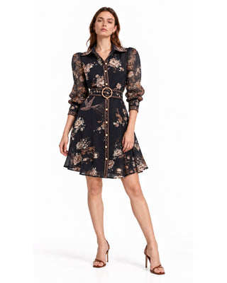 The Zim Dress - Navy Multi