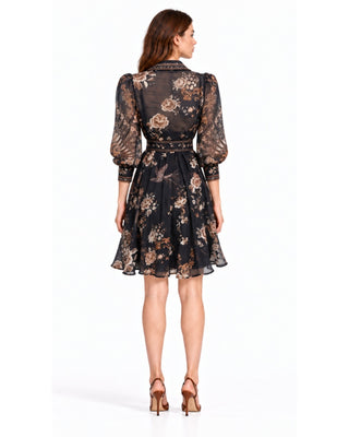 The Zim Dress - Navy Multi