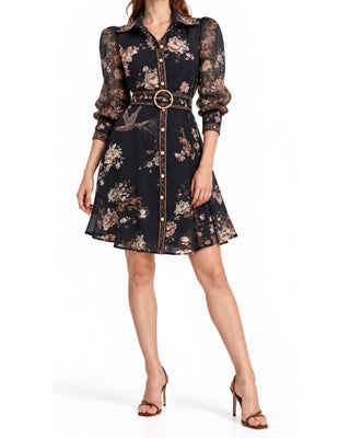 The Zim Dress - Navy Multi
