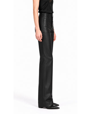 The Genesis Modernist Pocket Leather Pants - Black
