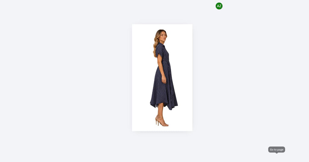 The Marigold Stripe Belted Midi-Dress