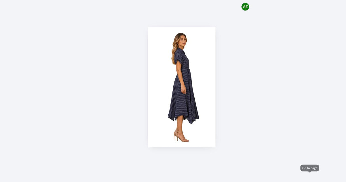 The Marigold Stripe Belted Midi-Dress