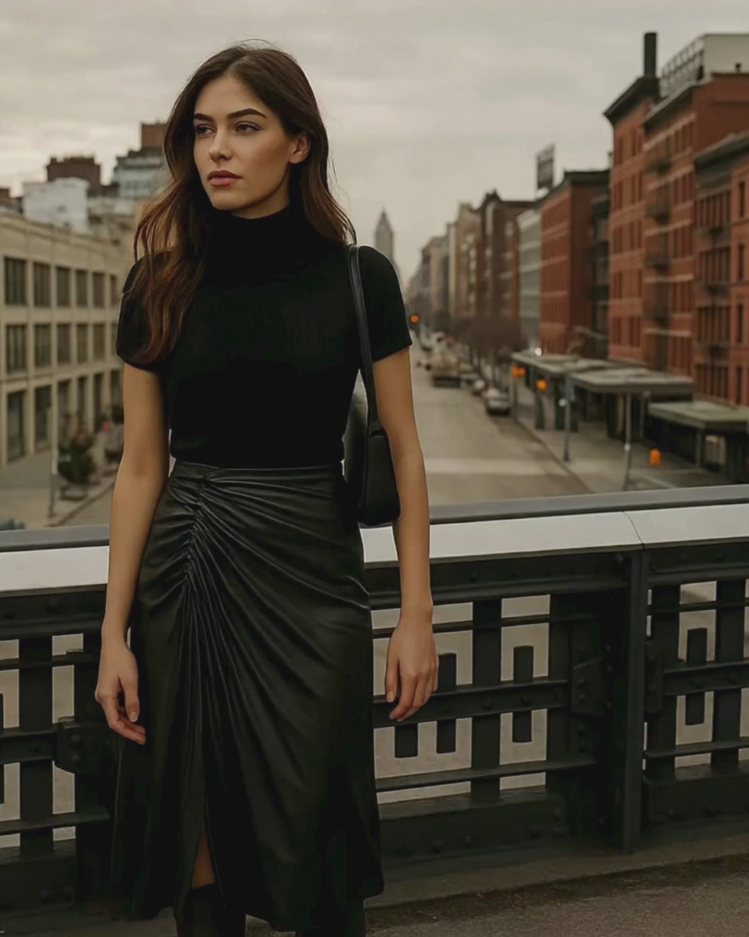Aria Vegan Leather Skirt