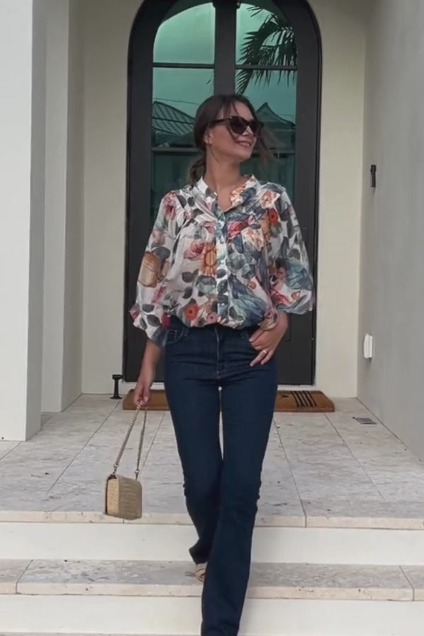 Hannah Floral Printed Blouse