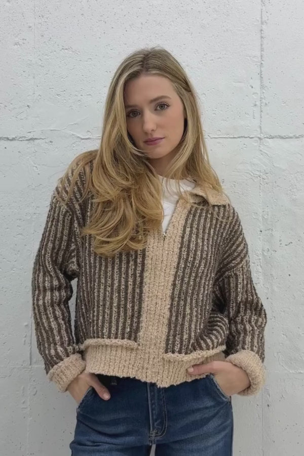 The Amelia Stripe Knit Sweater