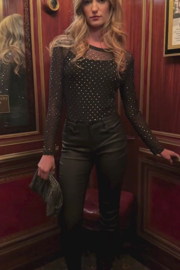 Studded Mesh Body Suit