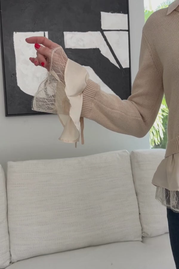 The Vienna Layered Knit Sweater