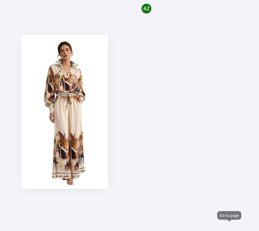 The Village Print Silk Blouse