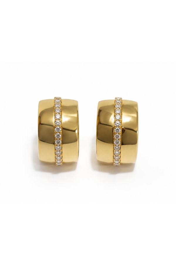 The Estelle Gold Chunky Hoop Earrings